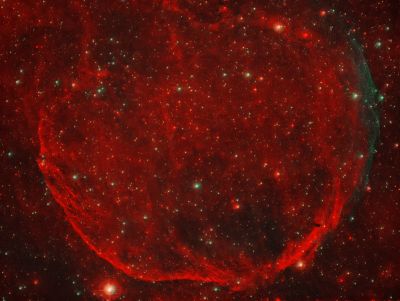 CTB1 - Abell 85 - (Garlic, Чеснок) Supernova remnant in HOO palette