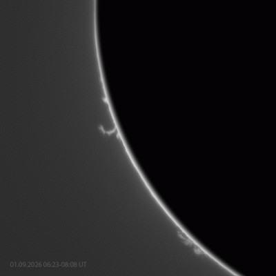 Prominence 01.09.2026 - Astrophotography