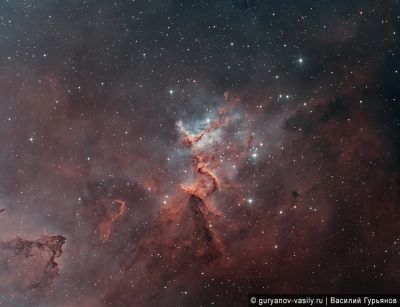 Melotte 15 — центр туманности "Сердце" IC 1805