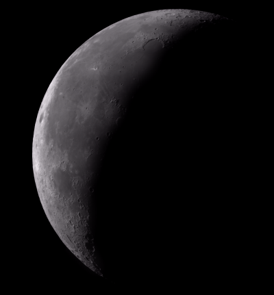 Утренняя панорама Луны в инфракрасном спектре.