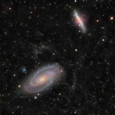 Bode's Galaxy with the Cigar Galaxy - Astrophotography