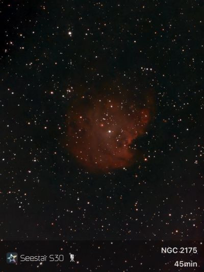 Monkey Head Nebula, NGC 2175 - Seestar S30 - Astrophotography