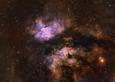 Туманность Бабочка в созвездии Лебедя - астрофотография