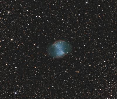  М27 Планетарная туманность "Гантель" - астрофотография