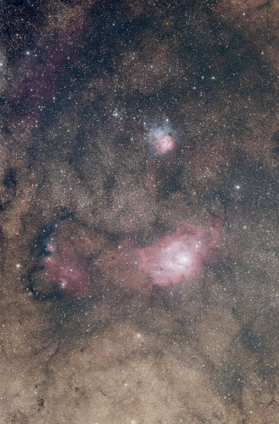 M8, M20 and surroundings - Astrophotography
