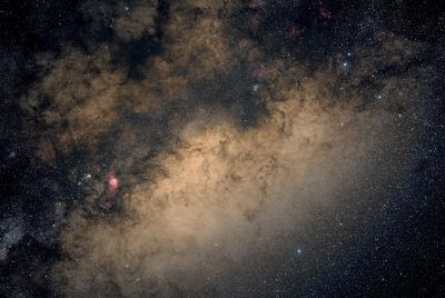Scorpius, M20, M8, Cat's paw - Astrophotography