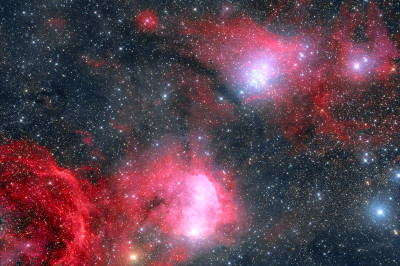 NGC 3324 Gabriela Mistral Nebula and the Pearl Cluster - Astrophotography