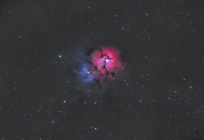 M20 - Трёхраздельная туманность (Trifid Nebula) - астрофотография