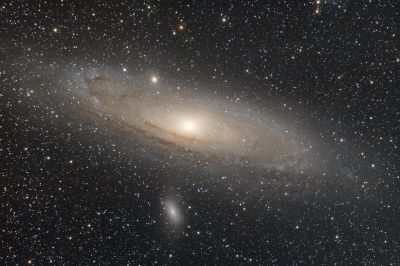 Галактика M31 (Туманность Андромеды) и ближайшие спутники