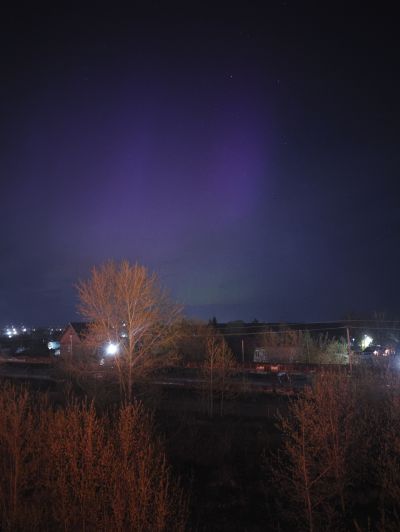 Полярное сияние в Новосибирске