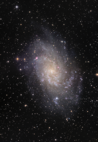M 33 Triangle galaxy LRGB 2 pannel mosaic