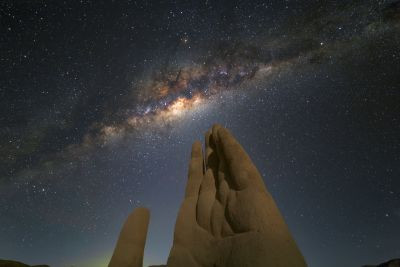 Desert Hand and the Milky Way - Astrophotography