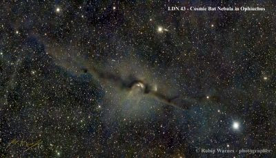 LDN 43 – Cosmic Bat in Opiuchus. - Astrophotography