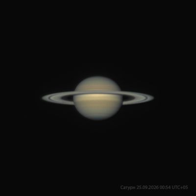 Saturn on the night of 25.09.2026 - Astrophotography