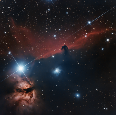 IC 434 и NGC 2024 - Конская Голова и Пламя