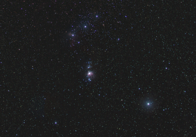 orion, horsehead, flame, witch head nebulae 