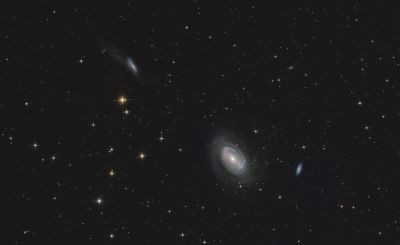 NGC 4725 with companions NGC 4747 and 4712 - Astrophotography