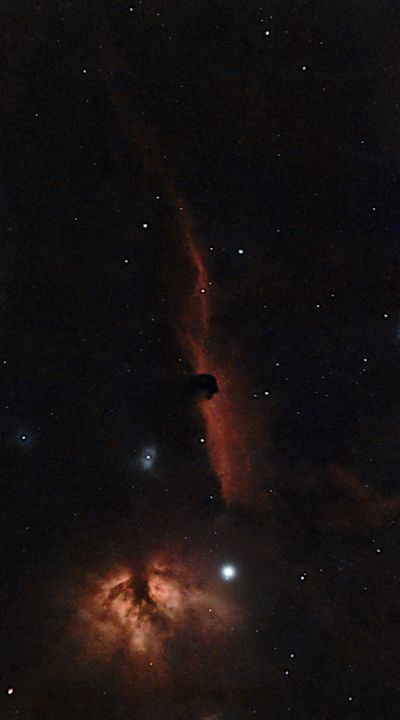 IC 434 - Horsehead Nebula - 3 hours data - Astrophotography