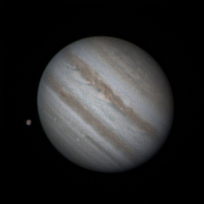 Юпитер и Ганимед 21 сентября 2023 - астрофотография