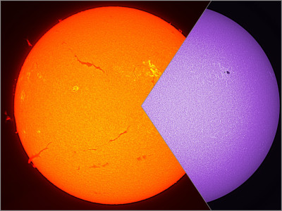 Chromosphere in Ha and CaK, 17.05.2026 - Astrophotography