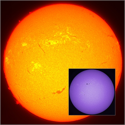 Chromosphere in Ha and CaK from 25.04.2026 - Astrophotography