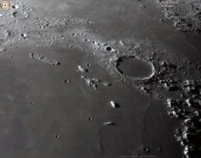 Район кратера Платон 16 августа 2025 года.