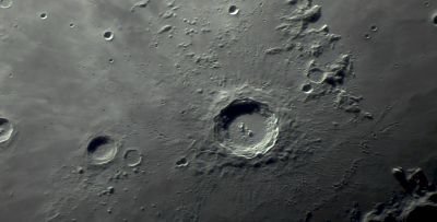 Участок лунной поверхности, кратер Коперник