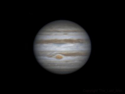 Rotation of Jupiter with GRS (21:03-23:45, 15 feb 2015)