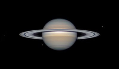 Saturn, Tethys, Mimas, Enceladus 20.09.2026. - Astrophotography