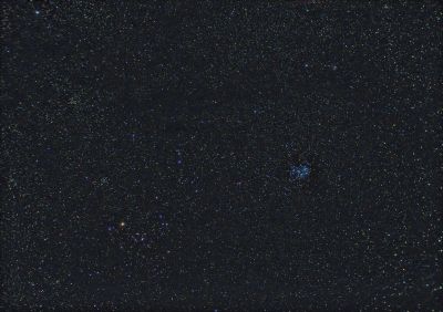 Созвездие Тельца со  своими Плеядами и Гиадами