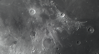 Луна. Район моря Ясности и моря Спокойствия. (16.08.2022)