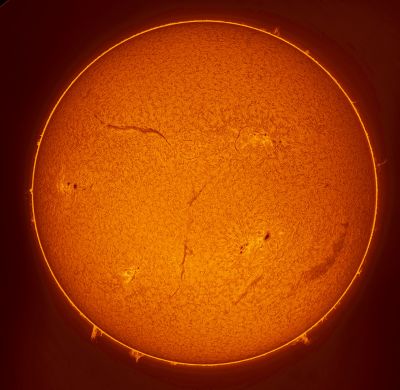 Хромосфера Солнца 13.07.2022 - астрофотография
