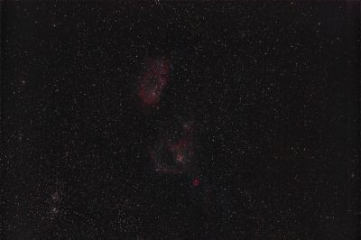 The Heart and Soul Nebulae, the double open star cluster h & χ Persei - Astrophotography
