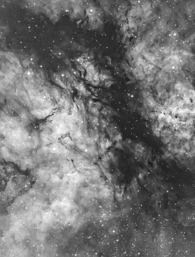 The Butterfly Nebula in Sadr Region (IC 1318) in H-a narrowband