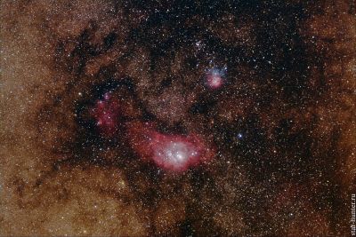 M 8 and M 20 nebulas, 01-08-2019