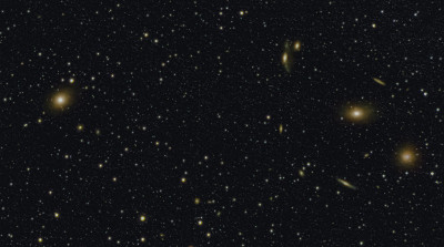 M87 - Virgo Galaxy, Eyes, The Great Galactic Face. Second processing version. - Astrophotography