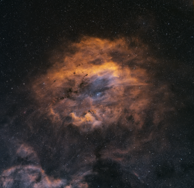 The Clamshell nebula, SH2-119 - астрофотография