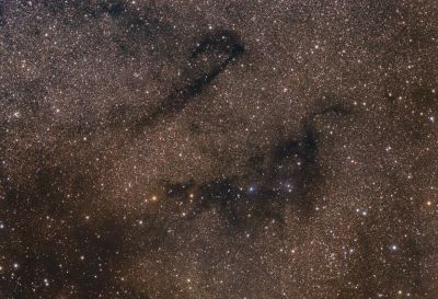 Несси, трость и NGC 6793 - астрофотография