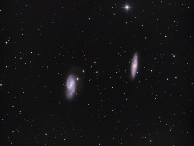 M 65, M66 in Leo LRGB