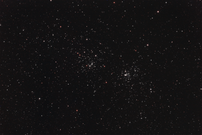 Двойное рассеянное звёздное скопление в созвездии Персея (NGC 869 и NGC 884)