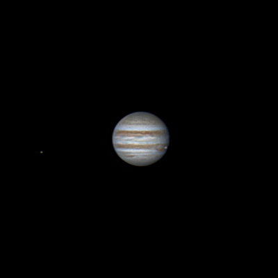 Юпитер и его спутники Европа и Ио рядом с БКП от 19.09.2024