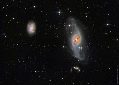NGC3718 (Arp214, UGC6524) and NGC3729 in LRGB filters - Astrophotography