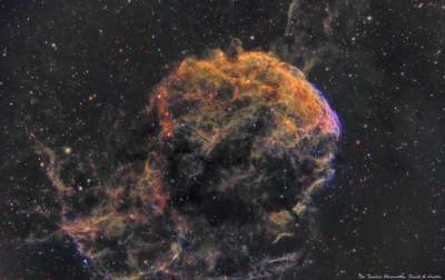 This IC443 Jellyfish nebula looks like a creepy skull