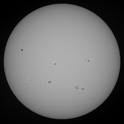 Сентябрьское активное Солнце с группами пятен (19.09.2025)