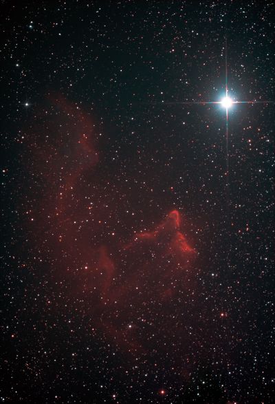 IC59 and IC63 - Призрак Кассиопеи. - астрофотография