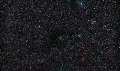 M38 - Starfish Cluster and M36 - Pinwheel Cluster