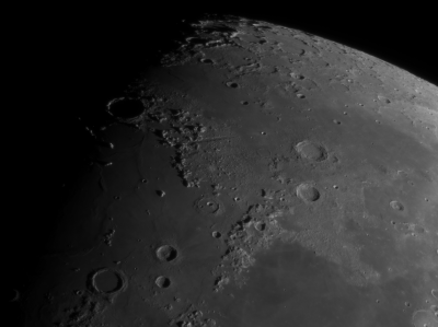 Лунный ландшафт - астрофотография