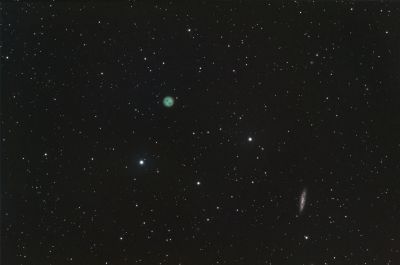 Планетарная туманность Сова М97 и Галактика Доска для Серфинга М108