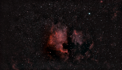 Эмиссионные туманности Северная Америка и Пеликан от 23-24.05.2024