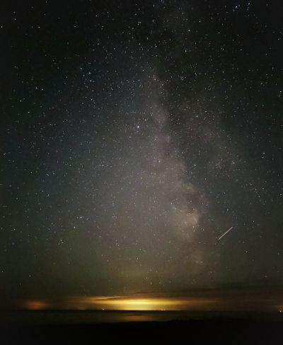 The Milky Way over Lake Peipus. - Astrophotography